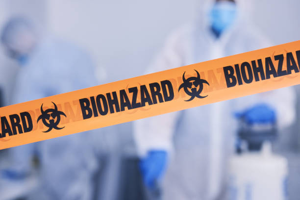 Professional Biohazard Cleanup technician working in Parlin, NJ